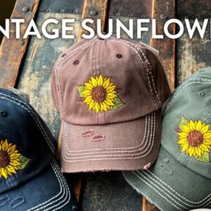 Vintage Sunflower Hat